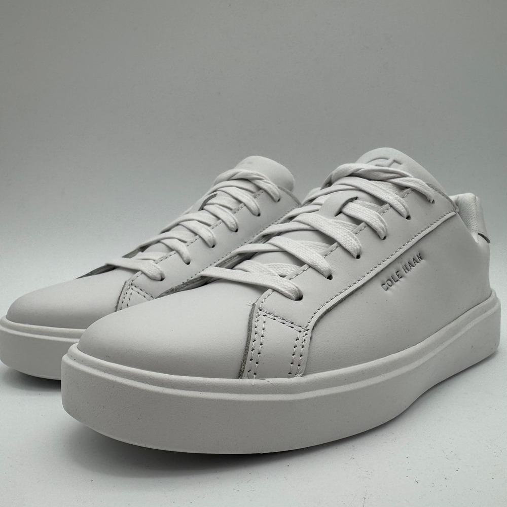 Cole Haan Grand Crosscourt Daily White Leather Sneakers Women's Size 7